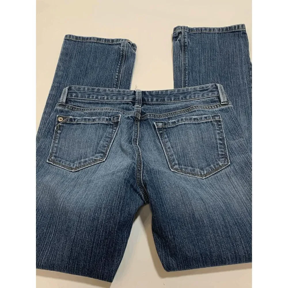 Ann Taylor LOFT Womens Denim Jeans Modern Boot Blue Wash Size 6P - Picture 3 of 7